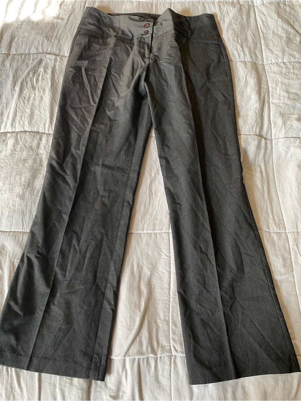 Star City Black Textured Trousers